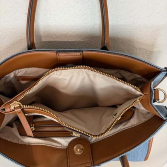 Nine West Jolene Blue Denim Tote - Picture 8 of 8